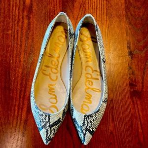 Edelman Snake Skin Flats